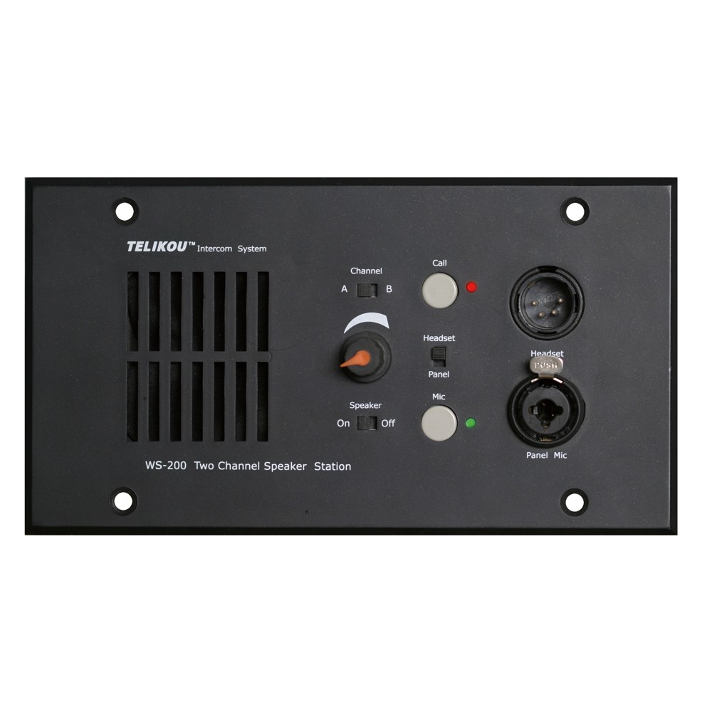 WS-200 Two-Channel Recessed Speaker Station desktop station